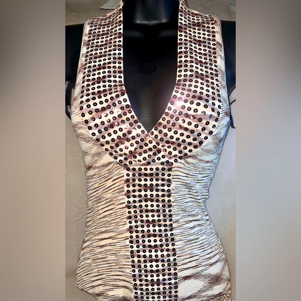 bebe Sexy Sequined Stretchy Dress NWT, Size XS
